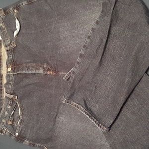 Old Navy extra high-rise sky-hi straight jeans; size 18; dark wash